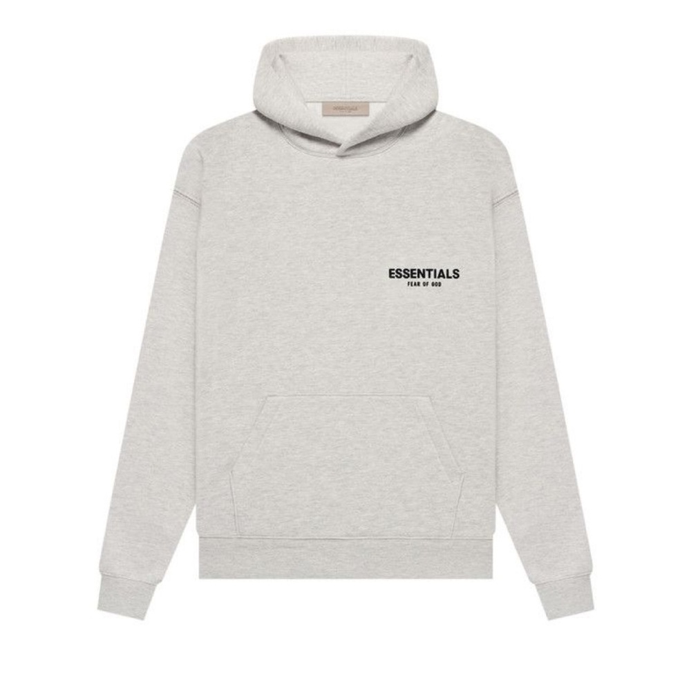 Essentials × Fear of God Essentials Hoodie Light Oatmeal- Size Large